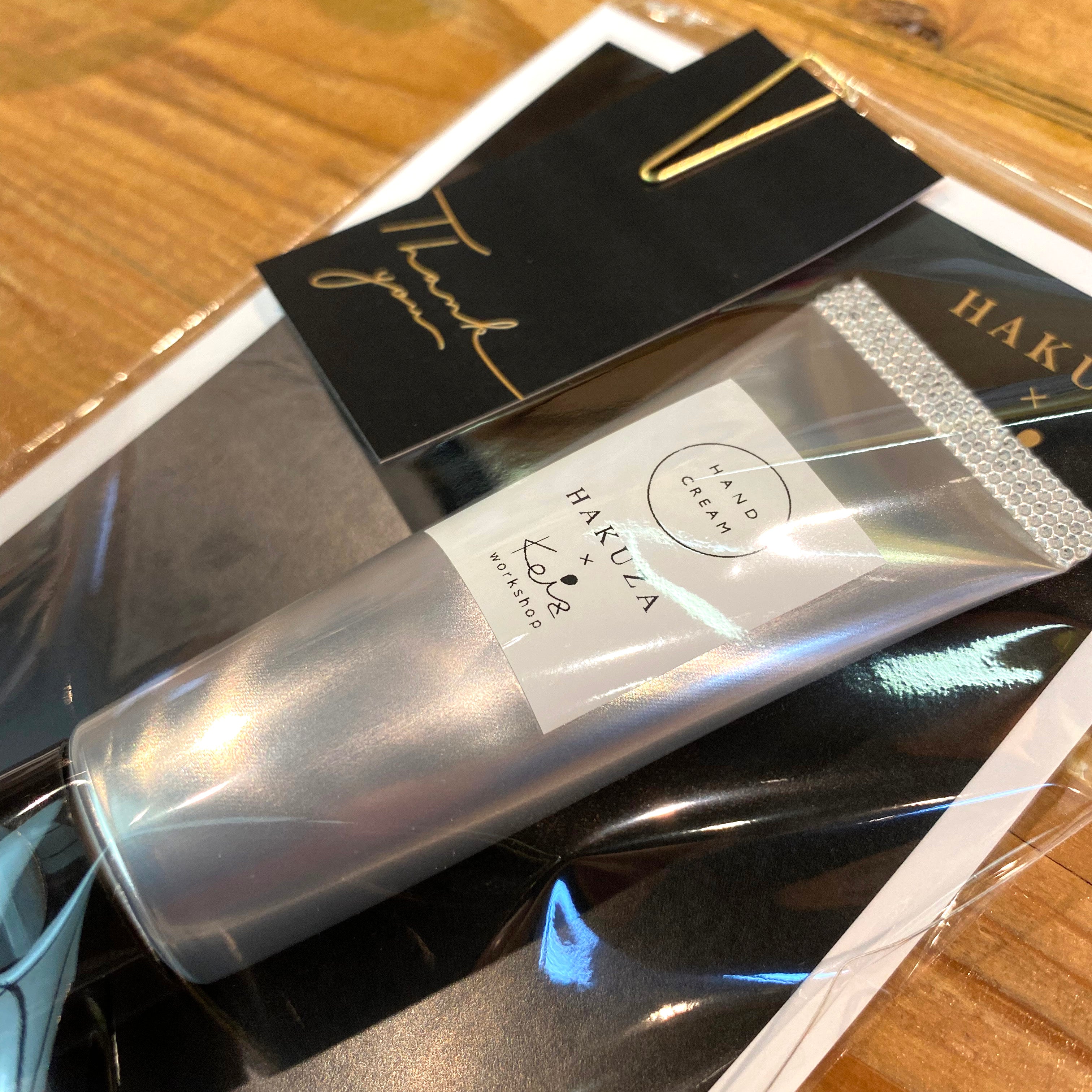 箔座様とのコラボ「金箔入りハンドクリーム」ワークショップを行いまし