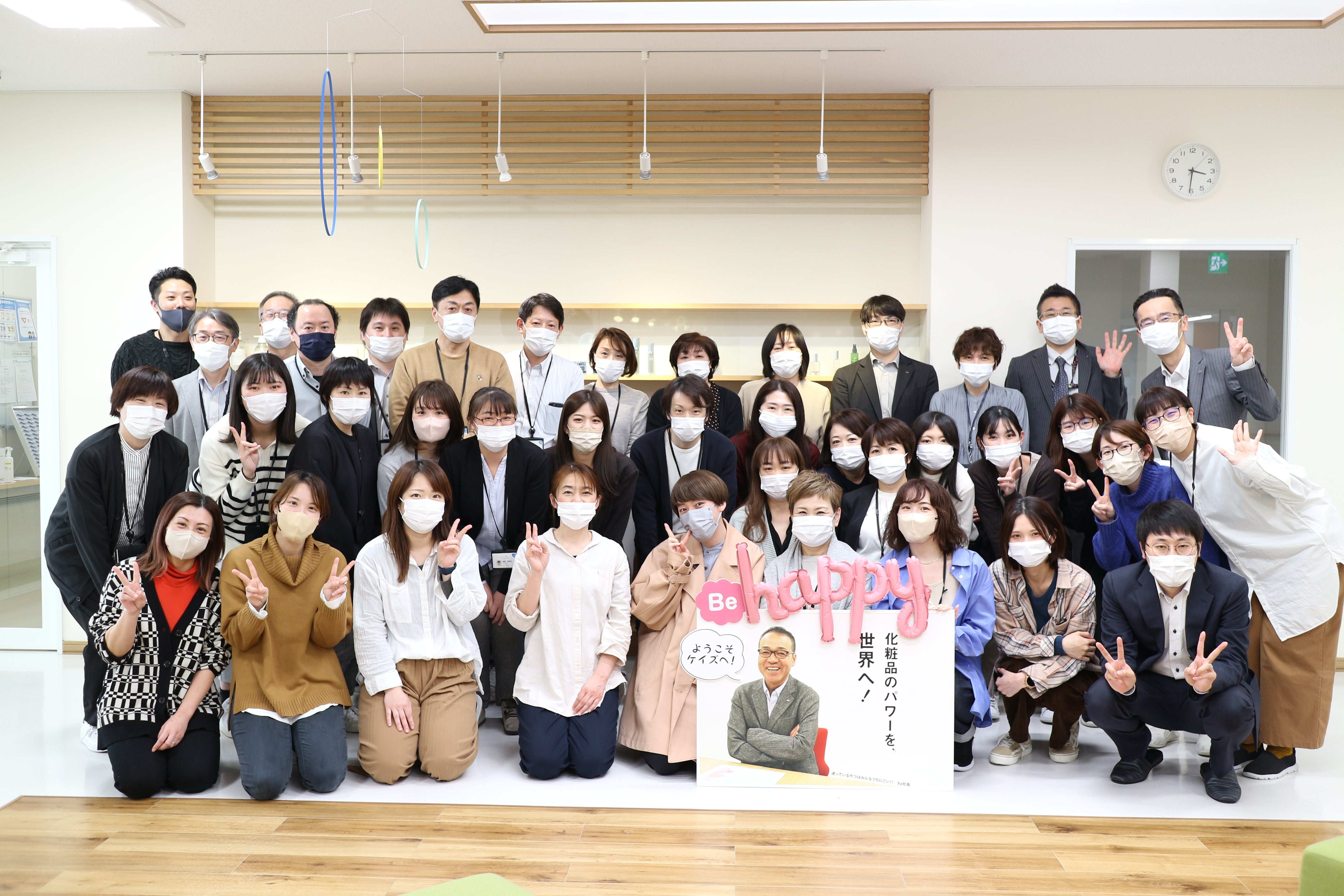 お客様来訪記念撮影